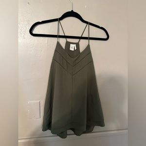 Olive green tank top. Size large.